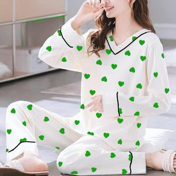 Outono estilo primavera outono pijamas femininos 2023 algodão estilo fino de manga comprida branco Loungewear primavera