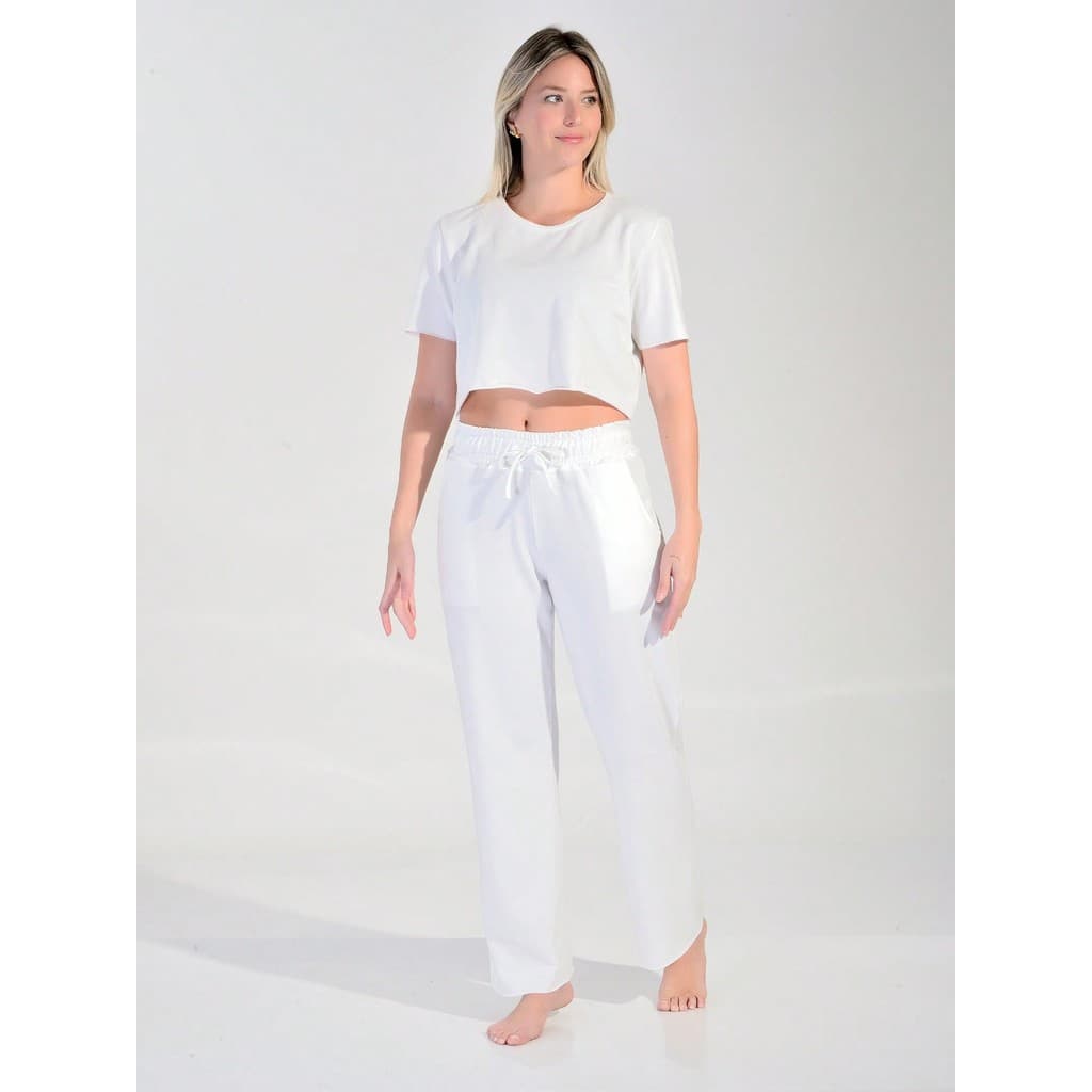 Cropped Feminino Comfy Moletinho Casual Academia Conforto