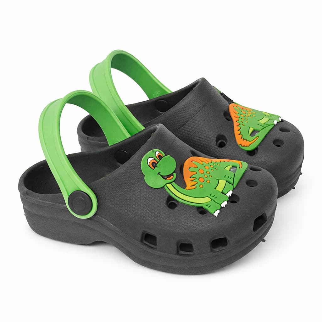 Sandália Infantil Masculina Dinossauro Confortável Antiderrapante