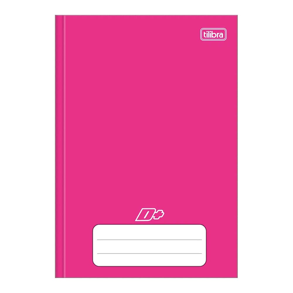 Caderno Universitario Brochura TILIBRA D+ Rosa GRANDE 96 Folhas