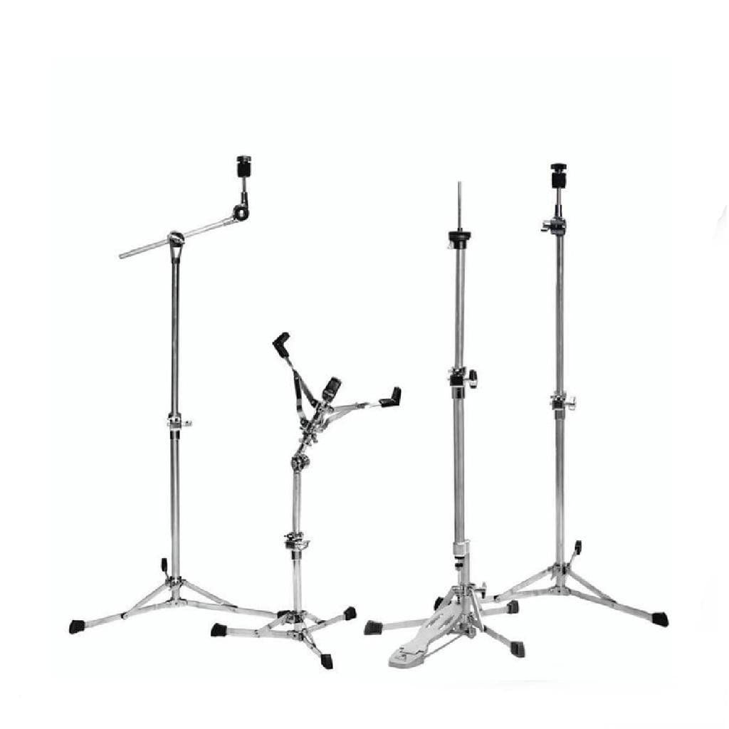 Kit De Ferragem De Bateria Vintage Em Alumínio Pinguim Ptf05