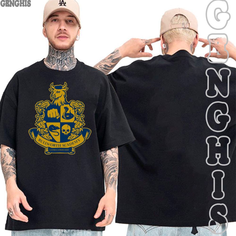 Camiseta Jogo Bully Bullworth Academy Camisa Basica e Oversized Unissex