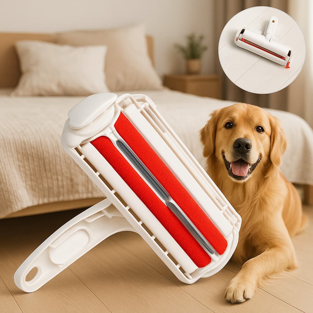 Rolo Removedor Tira Pelos Pet Cães & Gatos Sofá Roupa Carro Ecologico Pratico Gruda