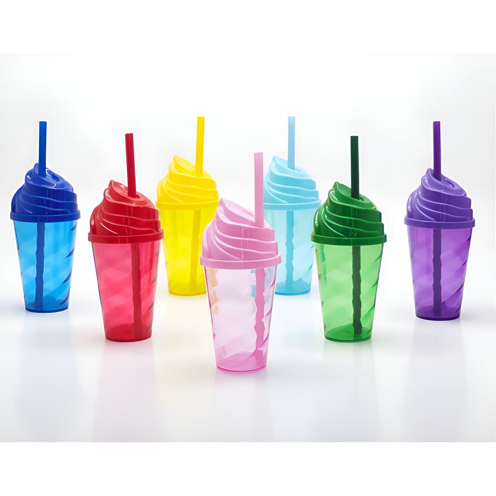 1 Copo Twister Com Tampa Chantilly 400ml Para Lembrancinha