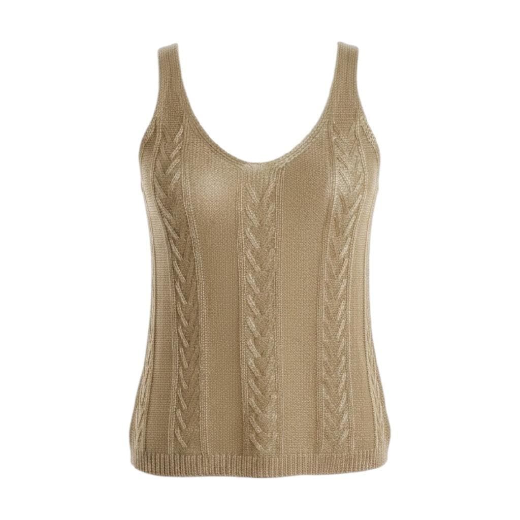 Regata Feminina Tricot Macio Blusa Mulher Alça Larga  Brilhante Atemporal Verão Inverno