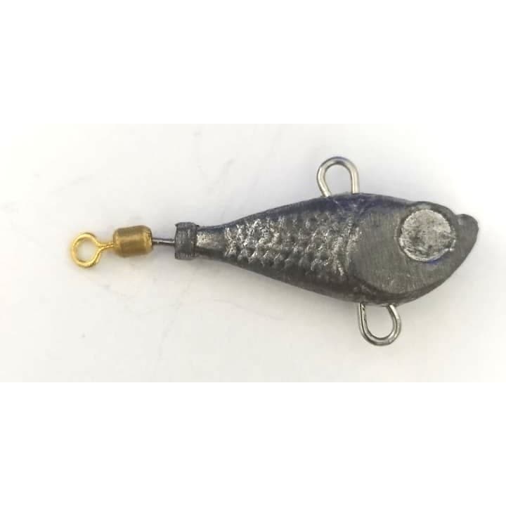 Isca artificial ultralight spinner peixinho foguetinho com girador marine sports sem pintura