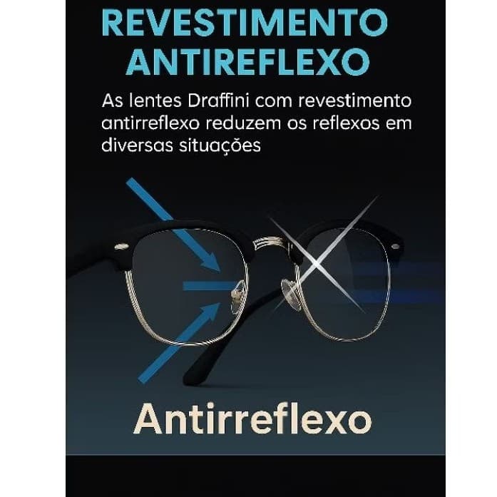 Par de Lentes  para oculos Antirreflexo e Filtro de Luz Azul com Seu Grau