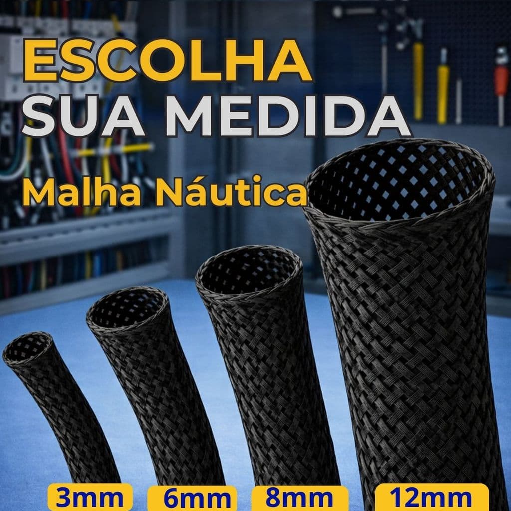 KIT MALHA EXPANSIVA NAUTICA 3MM 6MM 8MM 12MM ESCOLHA SUA MEDIDA