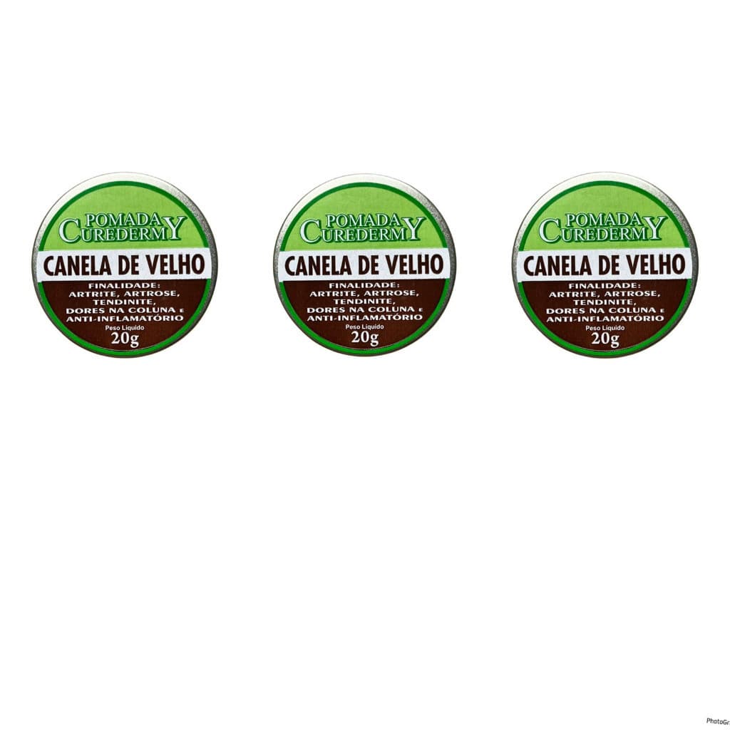 3 UN Pomada Curador Canela De Velho - 20g