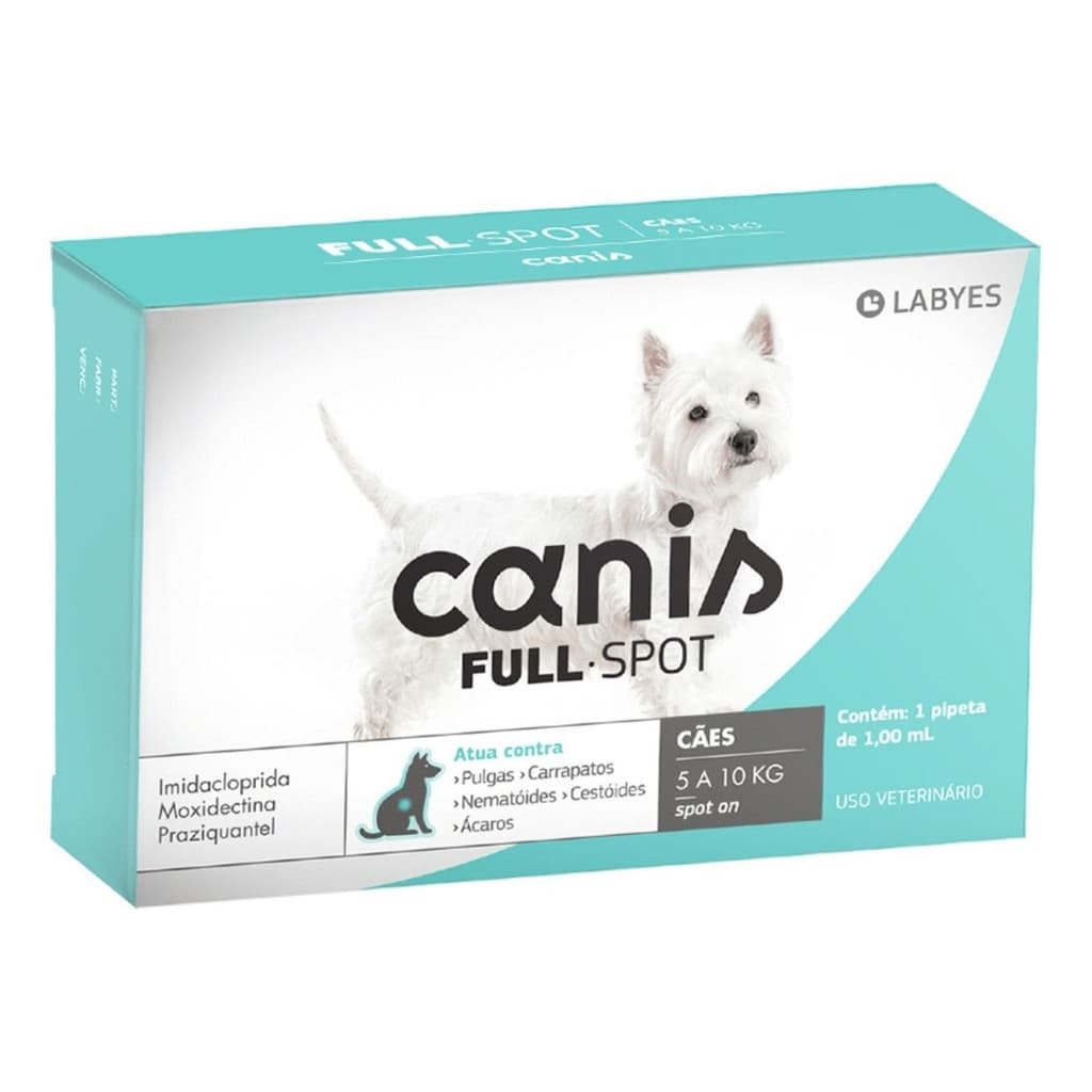 Antipulgas Canis Fullspot 5-10kg Para Cães - Labyes
