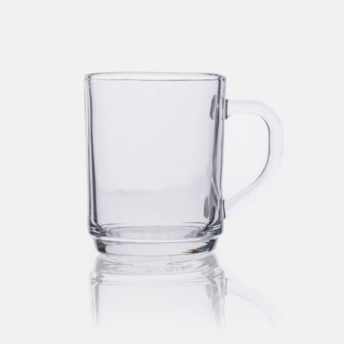 Conjunto 3 Canecas Vidro Transparente Resistente Capacidade 250ml Versatilidade