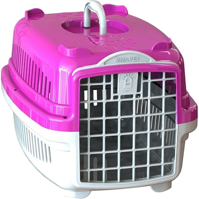 Caixa  Transporte MMA Nº0  Cães Ou Gatos Até 04Kg - Rosa