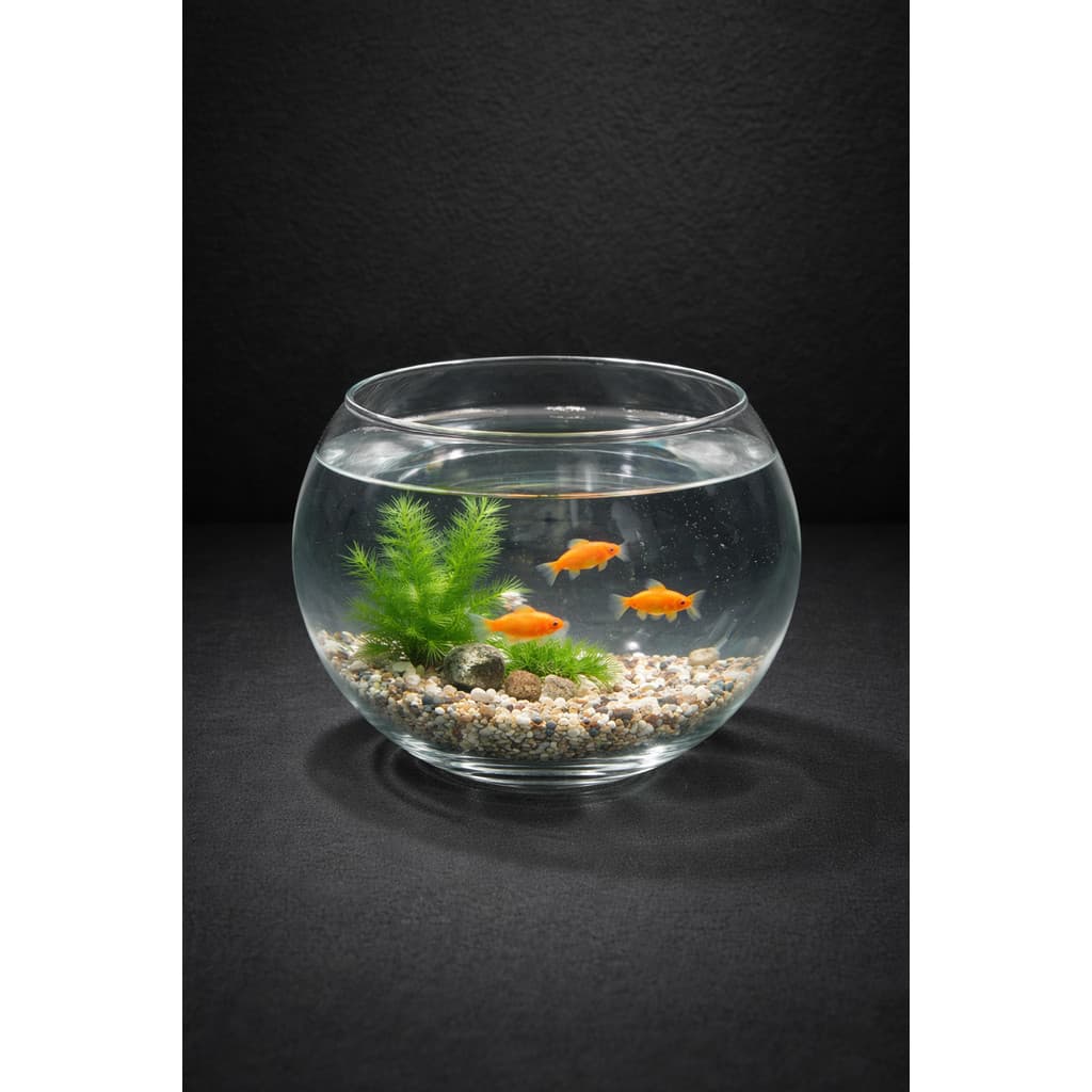 Vaso de vidro Aquario M Decoração, Presente e Aquarismo