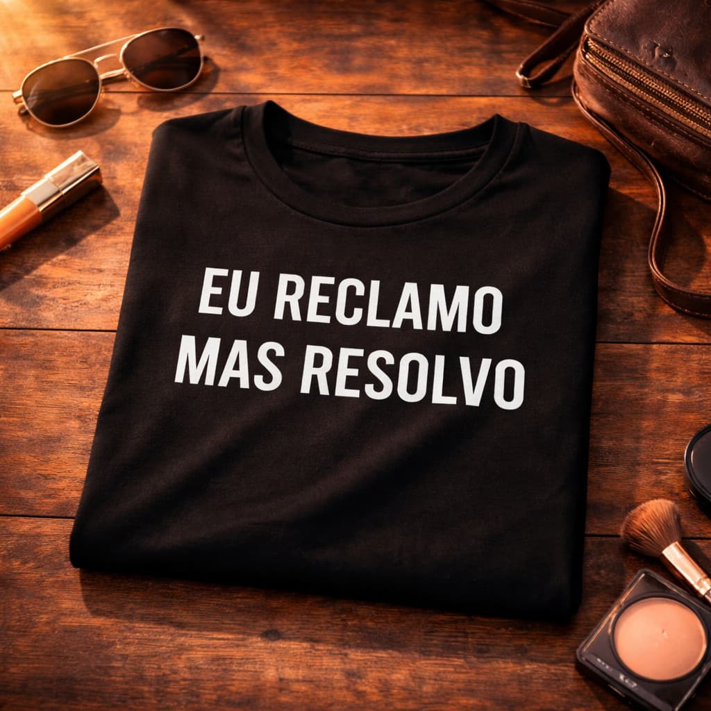 Camiseta Premium Feminina Eu Reclamo Mas Resolvo Camiseta Meme