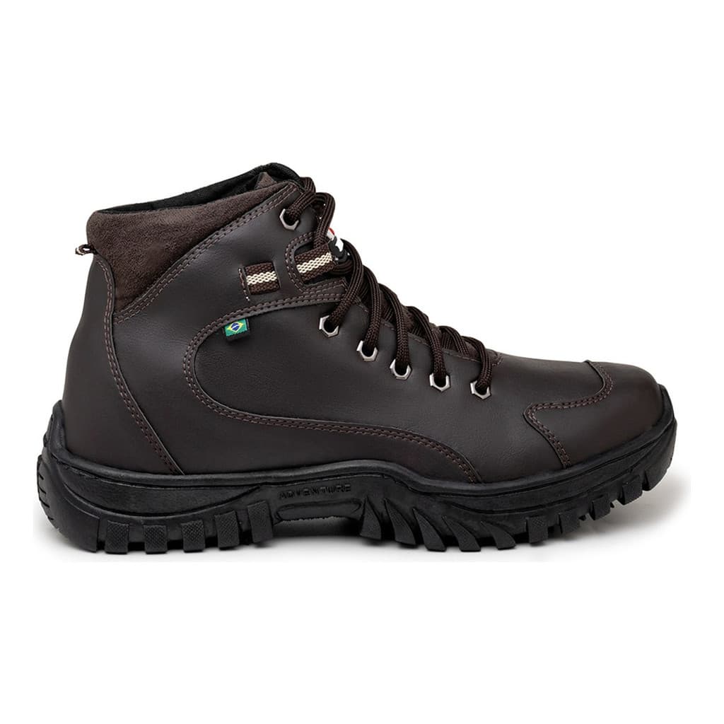 Bota De Segurança Para Trabalho Masculina Solado Costurado Resistente