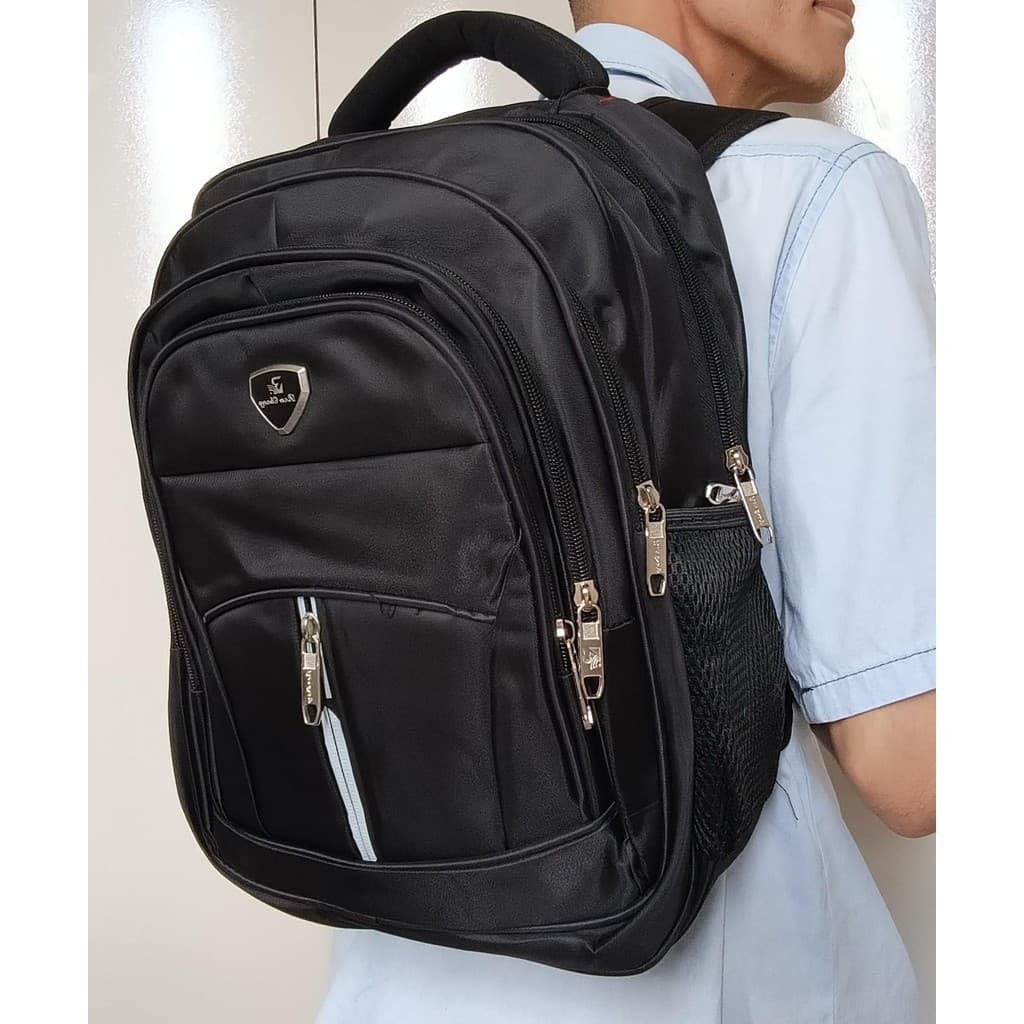 Mochila Masculina Notebook Reforçada Impermeável media 48cm nylon cabo usb