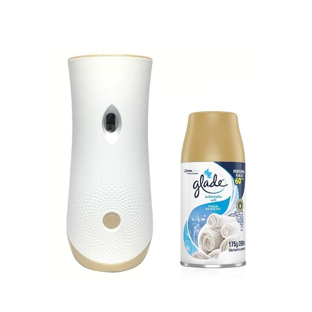 Aparelho Glade Automático + Refil 175g Toque de Maciez – Odorizador de Ambiente