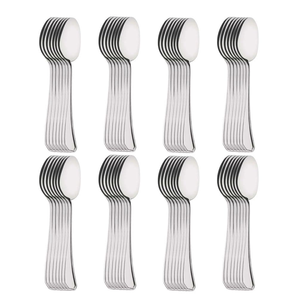 Kit  48 Colher de Mesa Inox Jogo de Talheres Cozinha Colheres de Sopa Refeição Jantar
