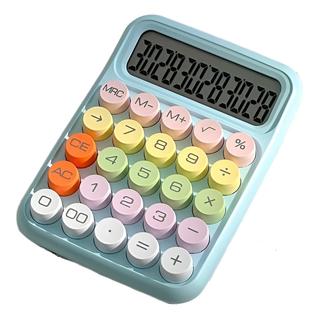 Calculadora Escritório Escolar Mesa Display Grande 12 Dígito