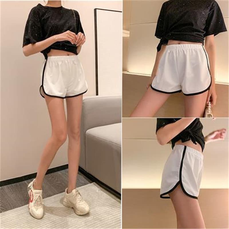 Shorts de três pontos feminino 2022 novo estilo esportes casuais Leggings Yoga perna larga calças quentes menina BM esti
