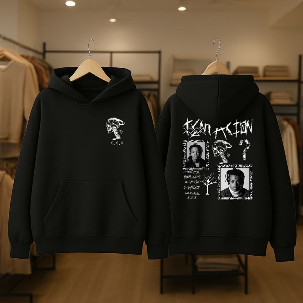 Blusa de frio, moletom para o frio, modelo canguru Streetwear XXXTentacion Sad Trap Rap? SAD com material em algodão!