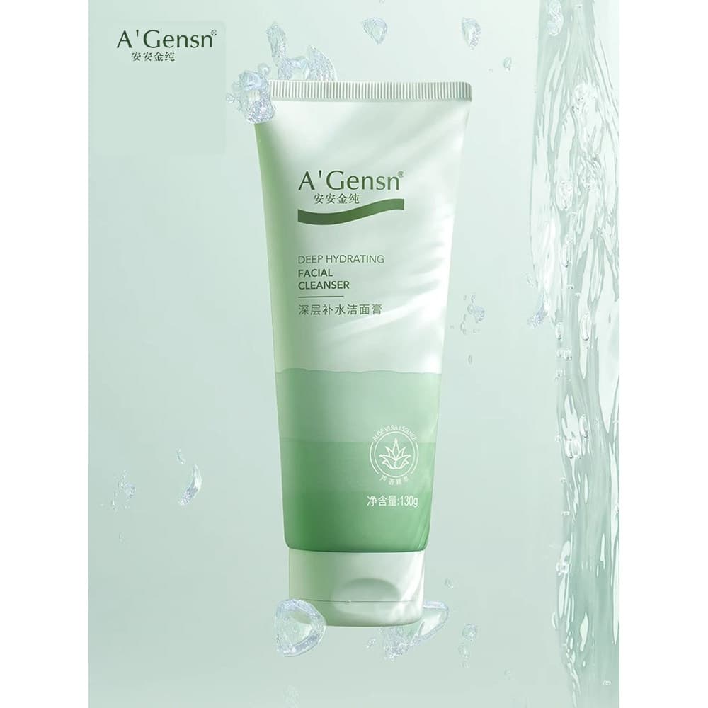 Anjin puro Aloe Vera limpador facial das mulheres dos homens limpeza profunda Aroma creme de limpeza hidratante limpador