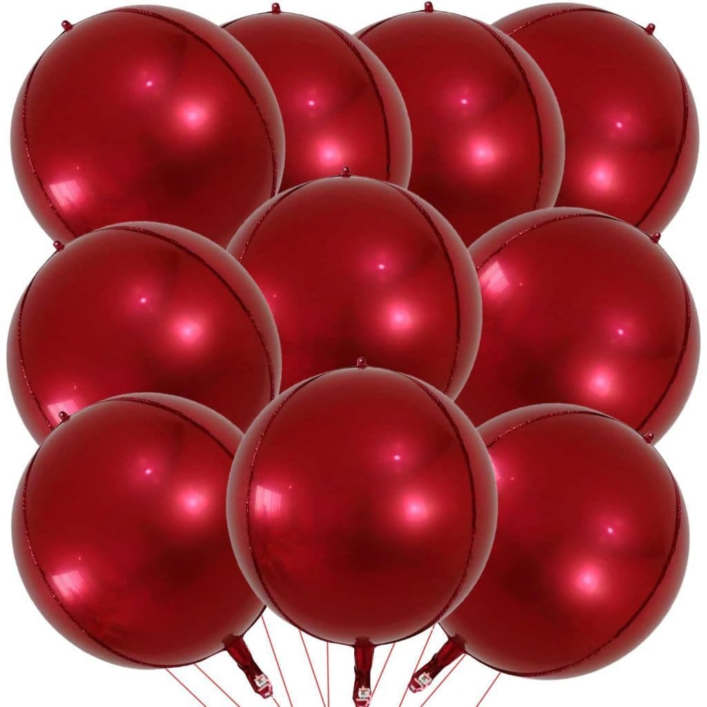 20 Balão Orbz Globo Esfera 4D 22 Polegadas Festa Decoração