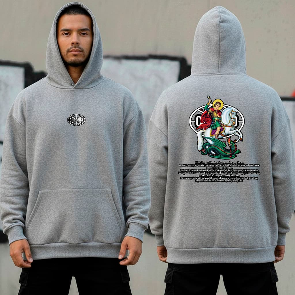 Moletom Canguru Chronic Sao Jorge 100% Algodão Unissex Moda Inverno Coleção Streetwear Envio Rápido
