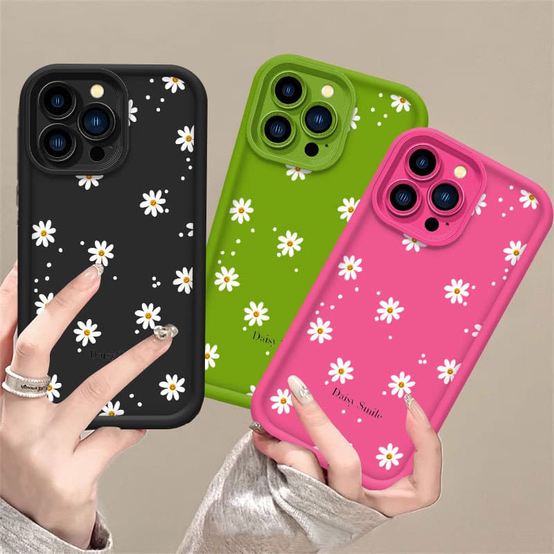 Capa Para POCO X7 Pro X6 X5 F6 F5 F3 X4 M6 M4 X3 C71 C75 C65 C40 M5S Mi14 12 11Lite SoftCase Crisântemo JJ