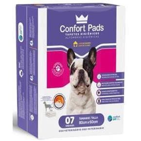 Tapete Higiênico Confort Pads 80x60cm 7 Unidades Para Cães