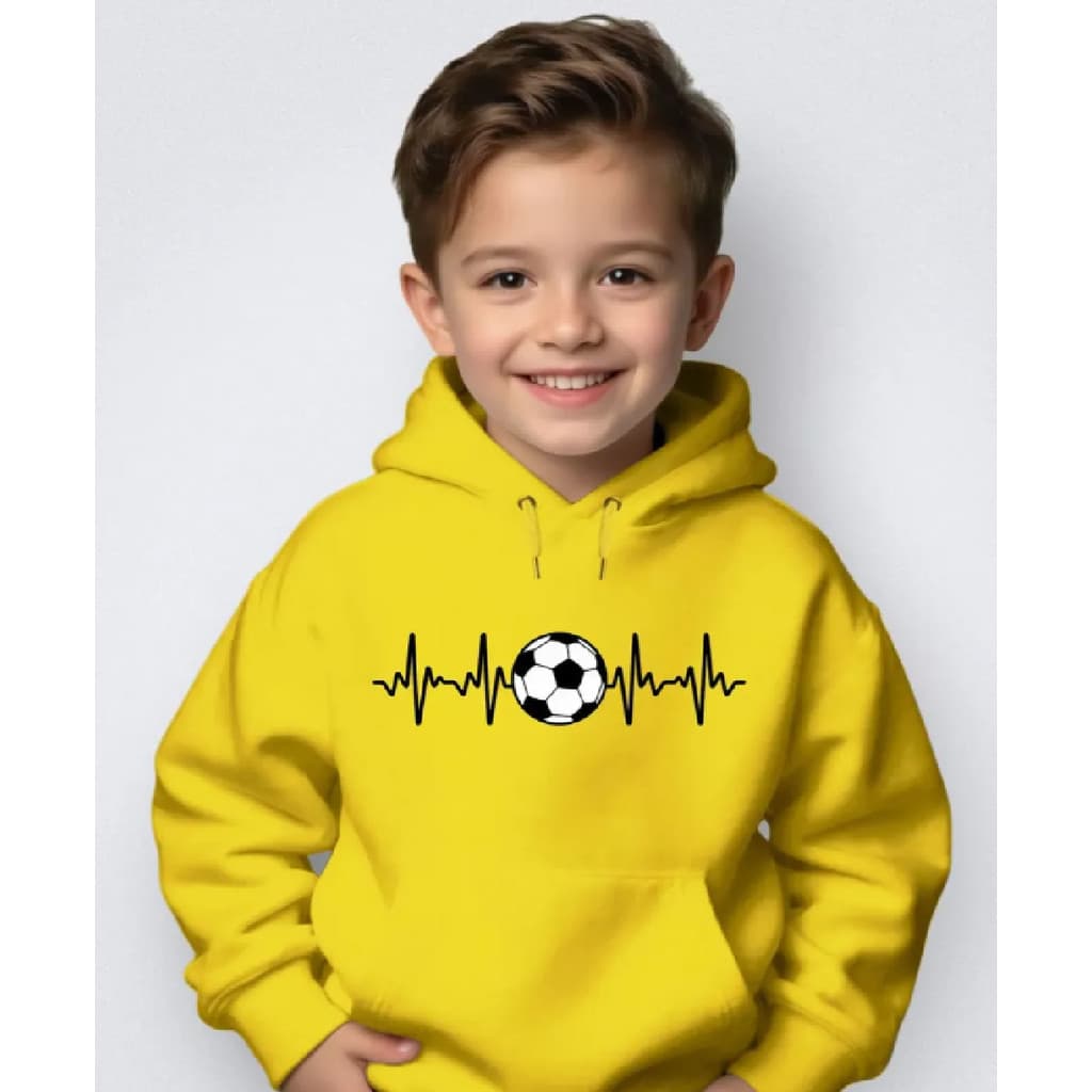 Blusa Moletom Infantil esportivo quentinho  Canguru Capuz Inverno Futebol Torcida