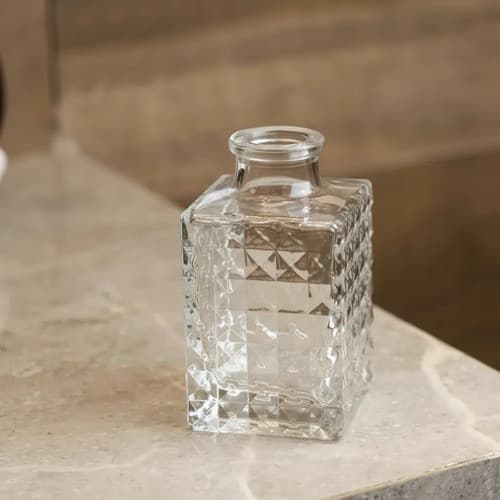 Kit 10 Vaso Decorativo 9cm Vidro Flores Solitário Resistente Lyor