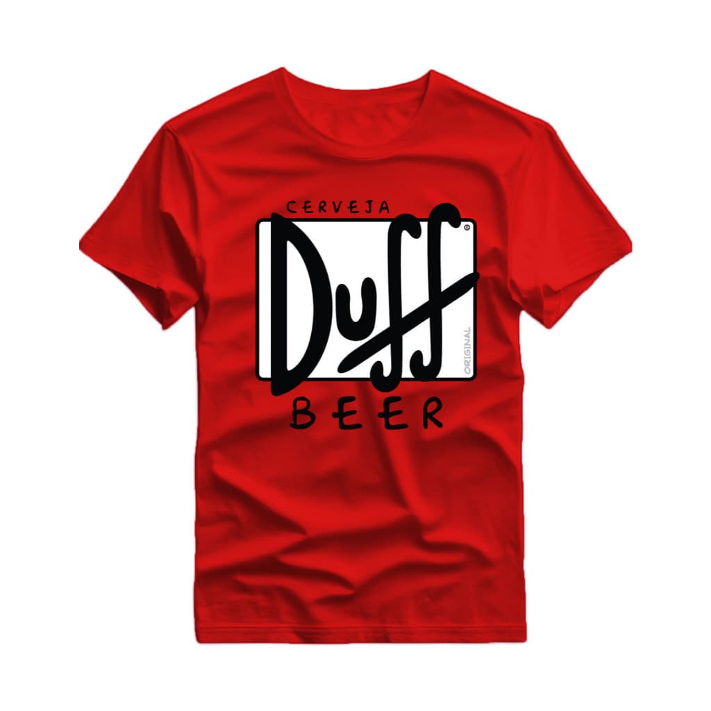 Camiseta Personalizada Homer Simpsons Beer Duff cerveja algodão camisa unissex