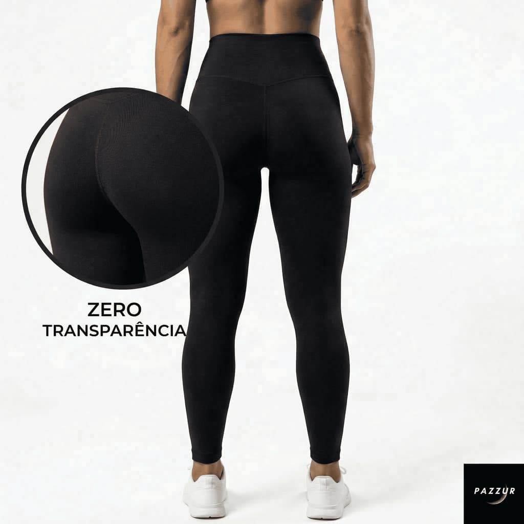 Calça Legging Feminina Cintura Alta Leg Grossa Fitness Poliamida Para academia Zero Transparência