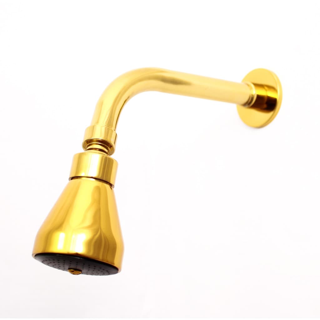 Ducha Chuveiro Articulado Para Aquecedor A Gás E Solar Dourado Samer Metais