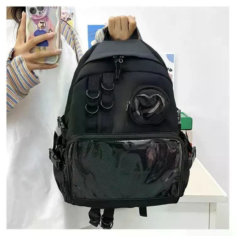 Mochila Japonesa Versátil , Grande Capacidade , Escolar Para Bebês , Estudante , Escola , Barra Transparente , Dor Unive