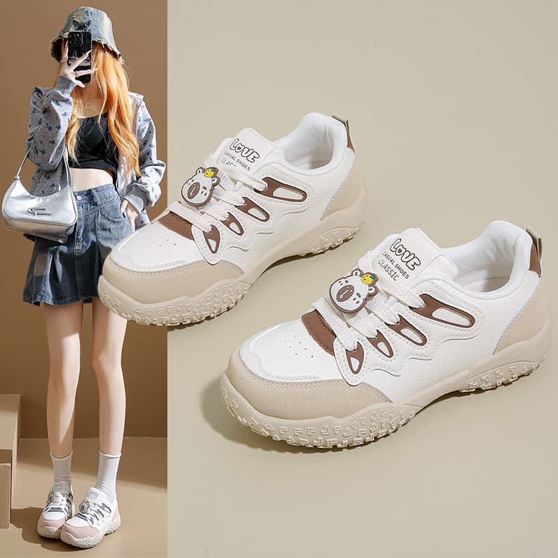 2025 outono novo estilo versão coreana respirável Forrest Gump sapatos femininos ins estudante sapatos casuais feminino