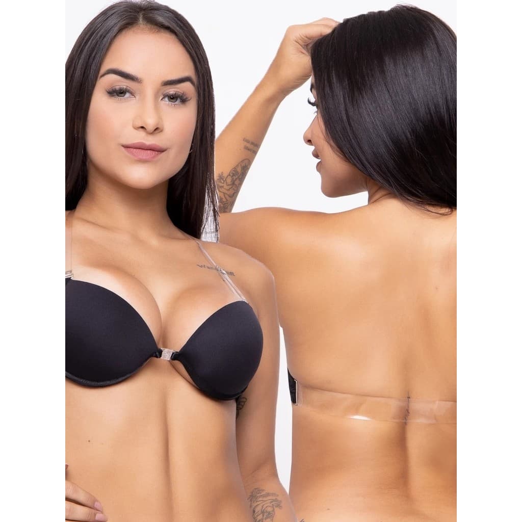 Sutiã Soutien com Bojo Costa Nua Alça Fixa Confortável e Modelagem Perfeita