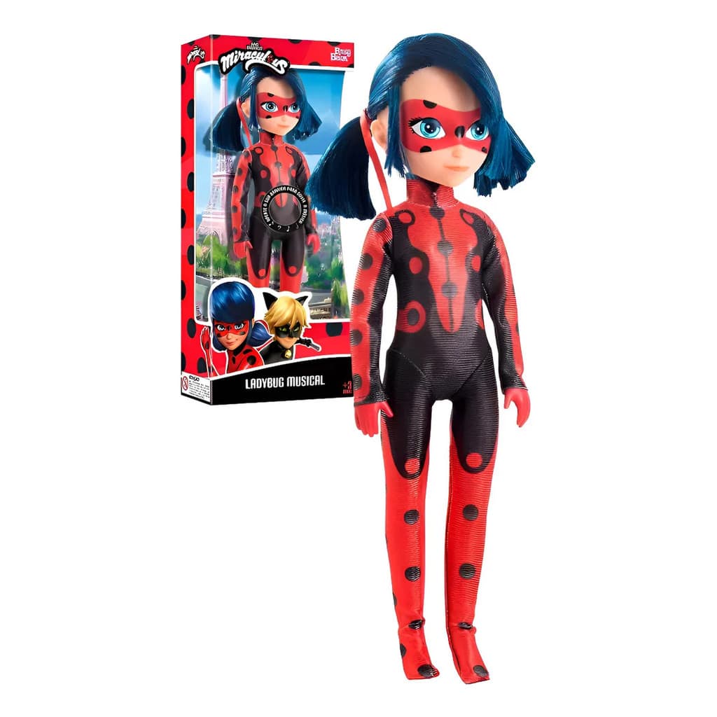 Boneca Miraculous Lady Bug Musical 45 Cm