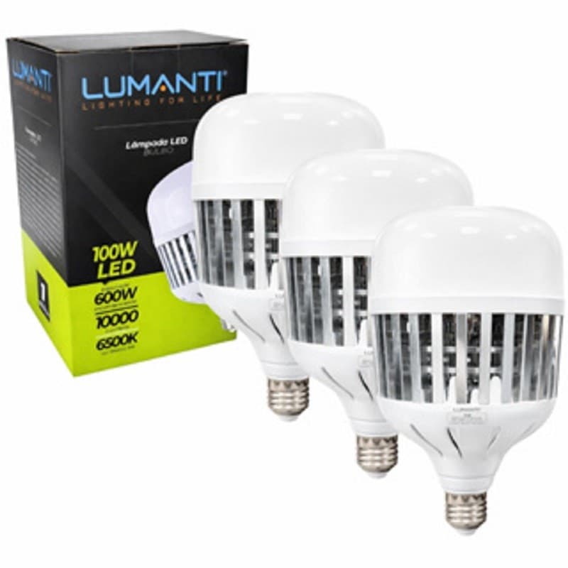 Lampada Led Super Bulbo 100w Para Galpão Branco-frio  6500k Branco Frio 110V/220V Bivolt Bocal E-27 Lumanti