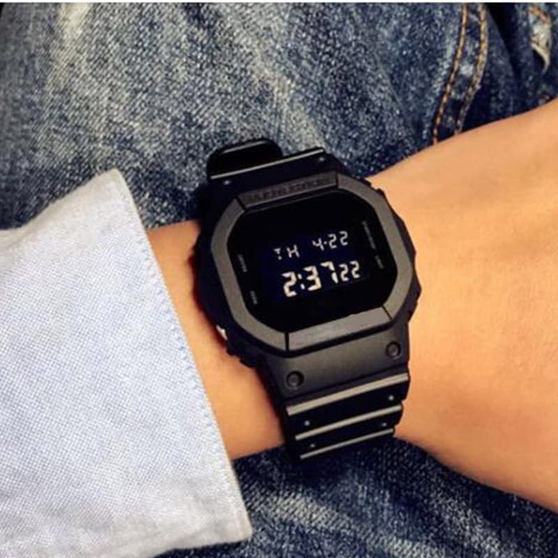 Relógio Masculino Menor Silicone Esportivo Digital Multifuncional Preto Esporte Moda