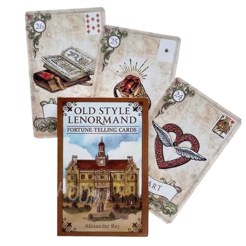 Old Style Lenormand 38 Folhas Versão Em Inglês Cartões De Adivinhação Lenormand Estilo Antigo