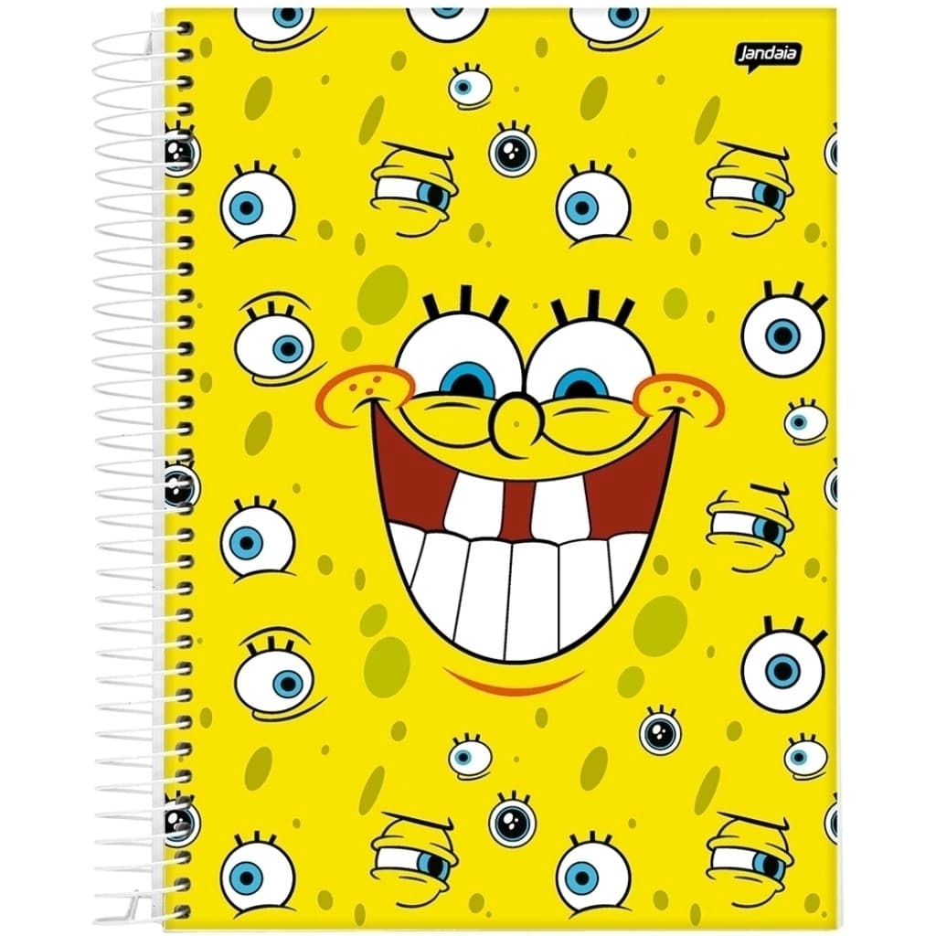 Caderno Bob Esponja Calça Patrick 15 Matérias 240 Folhas