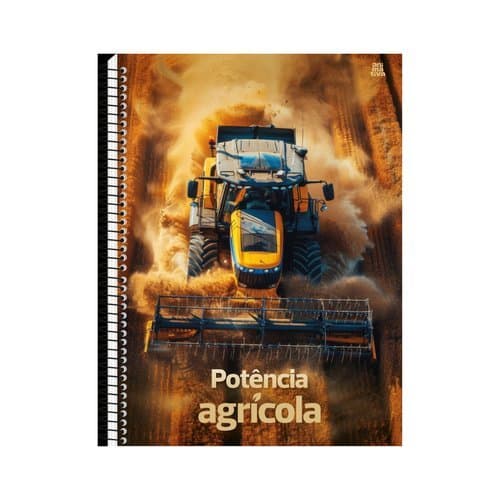 Caderno Universitario Capa Dura 1 Materia 160 Folhas Qualidade Durabilidade Potencia Agrícola