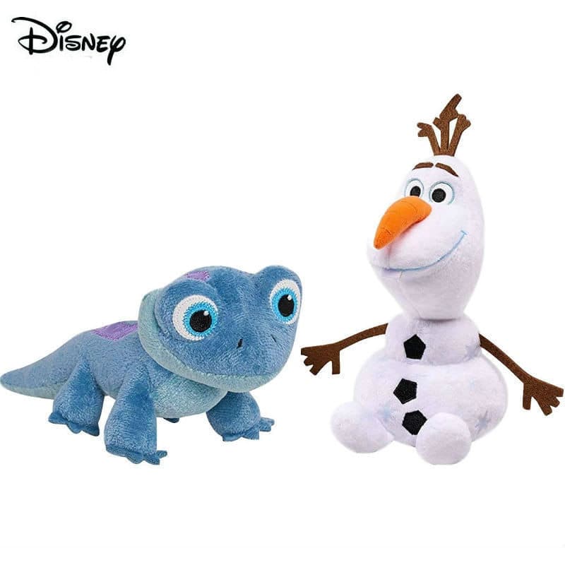 Venda Quente disney New Frozen 2 olaf Lizard Lagarto Recheado Boneca De Pelúcia Decoração De Festa Ação Figura Brinquedo