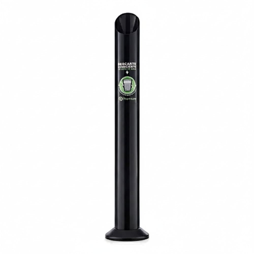 Lixeira Para Copos Descartáveis Água Coletor - Preto 200ml