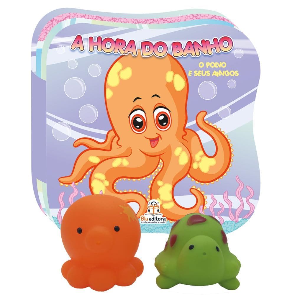 A Hora do Banho - O Polvo e Seus Amigos - Livro de banho - Ed. Blu ( p04 )