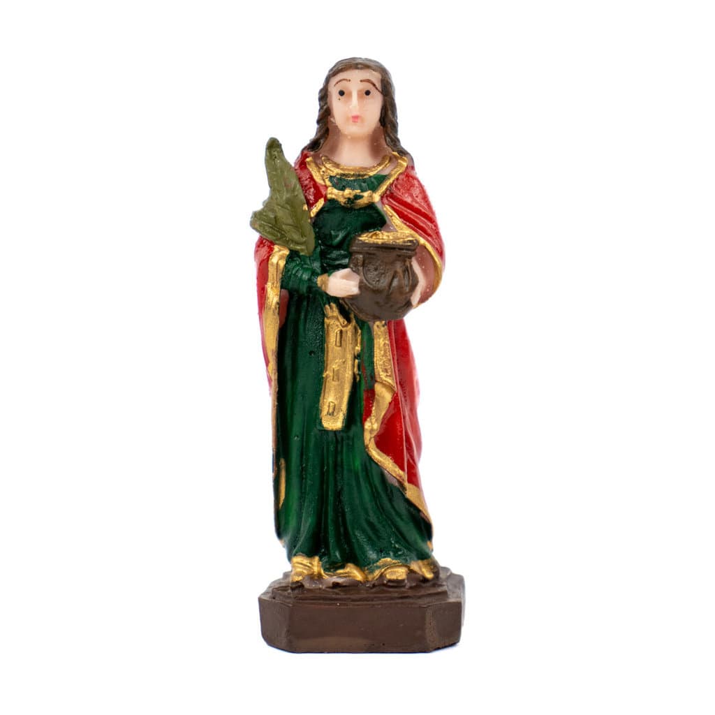 Escultura Santa Apolônia 7 cm Resina