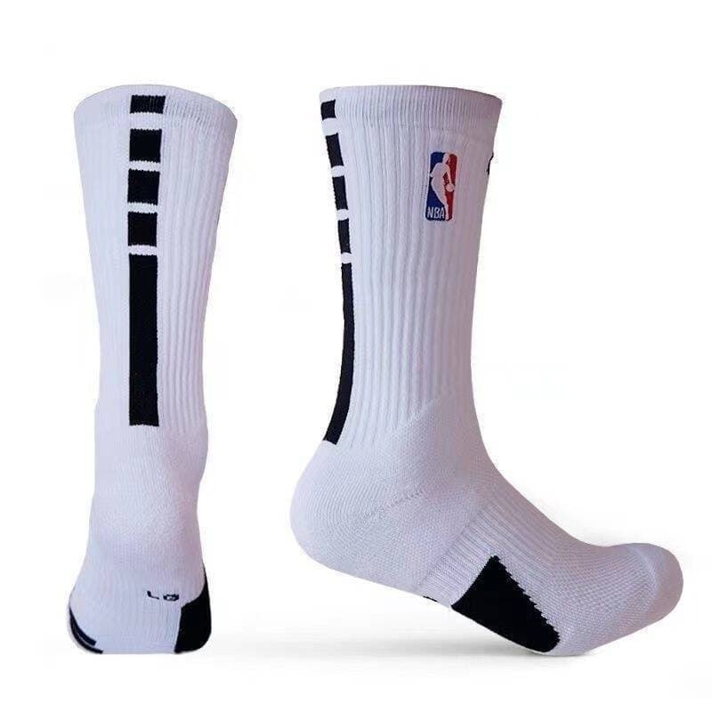 Meias de Basquete Real Combat Tubo Longo, Meias Elite com Fundo de Toalha, Tubo Médio, Respirável, Durável