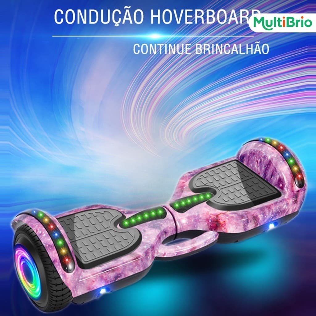 Overboard Infantil 6.5" - Skate Elétrico com Caixa de Som Integrada e Bateria Durável
